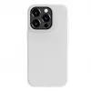 Capa de silicone Premium Soft Touch Evelatus para Apple iPhone 15 Pro branca