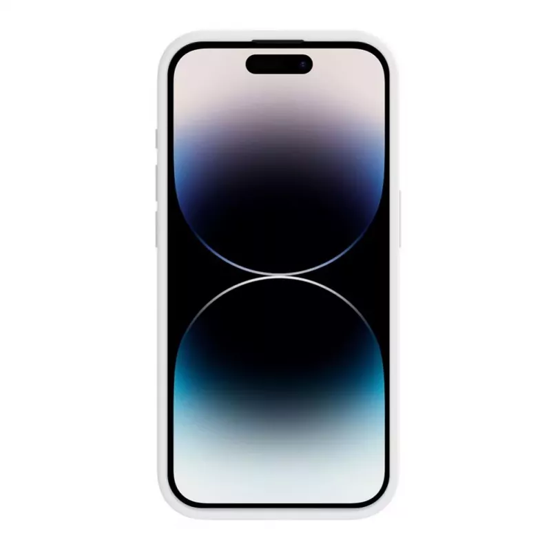 Capa de silicone Premium Soft Touch Evelatus para Apple iPhone 15 Pro branca