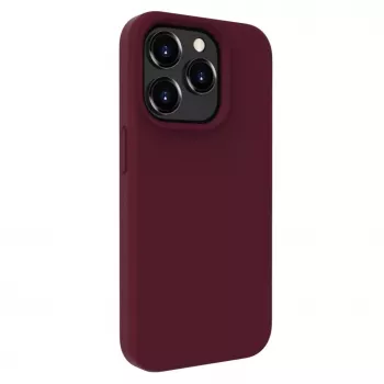 Capa de silicone Premium Soft Touch Evelatus para Apple iPhone 15 Pro azul meia-noite