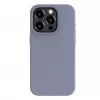 Capa de silicone Premium Soft Touch Evelatus para Apple iPhone 15 Pro cinzento lavanda