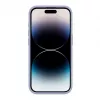 Capa de silicone Premium Soft Touch Evelatus para Apple iPhone 15 Pro cinzento lavanda