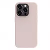 Capa de silicone Premium Soft Touch Evelatus para Apple iPhone 15 Pro rosa areia