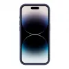 Capa de silicone Premium Soft Touch Evelatus para Apple iPhone 15 Pro Max azul meia-noite