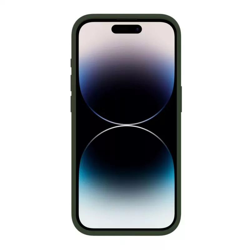 Capa de silicone Premium Soft Touch Evelatus para Apple iPhone 15 Pro Max verde-azeitona escuro