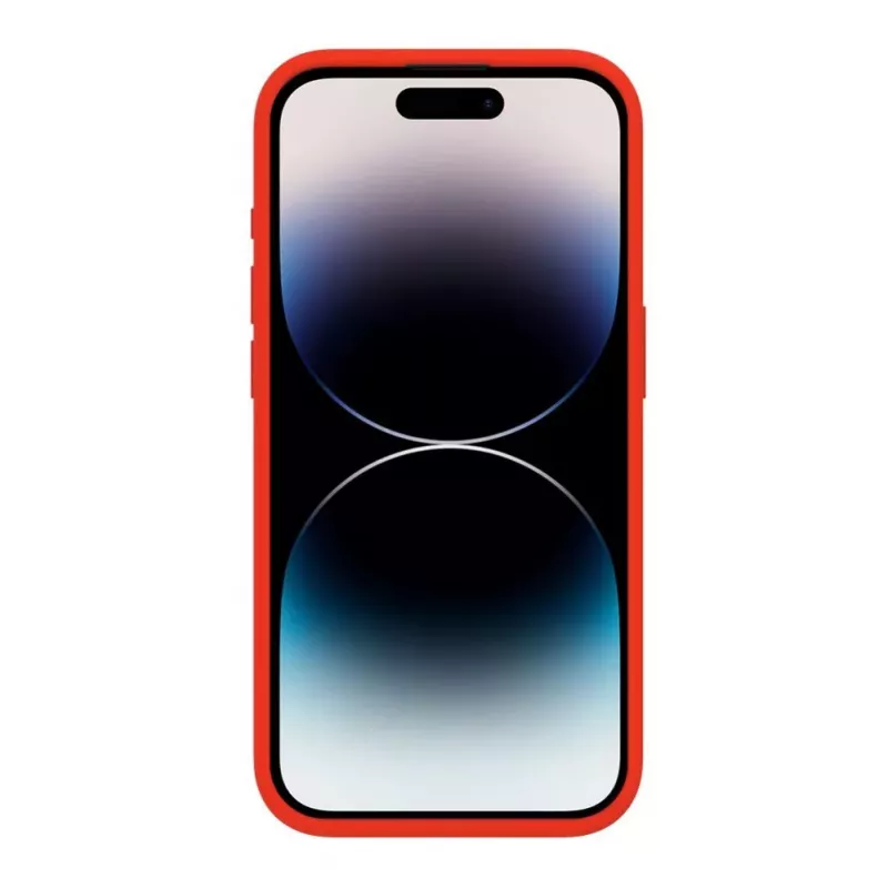 Capa de silicone Premium Soft Touch Evelatus para Apple iPhone 15 Pro Max vermelha