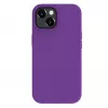 Capa de silicone Premium MagSafe Soft Touch Evelatus para Apple iPhone 15 roxo profundo