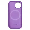 Capa de silicone Premium MagSafe Soft Touch Evelatus para Apple iPhone 15 roxo profundo