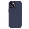 Capa de silicone Premium MagSafe Soft Touch Evelatus para Apple iPhone 15 azul meia-noite