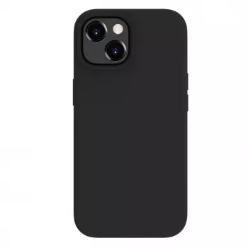 Capa de silicone Premium MagSafe Soft Touch Evelatus para Apple iPhone 15 Plus preta