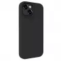 Capa de silicone Premium MagSafe Soft Touch Evelatus para Apple iPhone 15 Plus preta