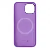 Capa de silicone Premium MagSafe Soft Touch Evelatus para Apple iPhone 15 Plus roxo profundo