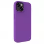 Capa de silicone Premium MagSafe Soft Touch Evelatus para Apple iPhone 15 Plus roxo profundo