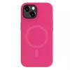 Capa de silicone Premium MagSafe Soft Touch Evelatus para Apple iPhone 15 Plus rosa
