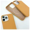 Capa de silicone Premium MagSafe Soft Touch Evelatus para Apple iPhone 15 Pro dourada