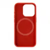 Evelatus Capa de silicone Soft Touch Premium MagSafe para Apple iPhone 15 Pro vermelha
