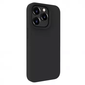 Evelatus Capa de silicone Soft Touch Premium MagSafe para Apple iPhone 15 Pro Max preta