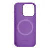 Evelatus Capa de silicone Soft Touch Premium MagSafe para Apple iPhone 15 Pro Max roxo profundo