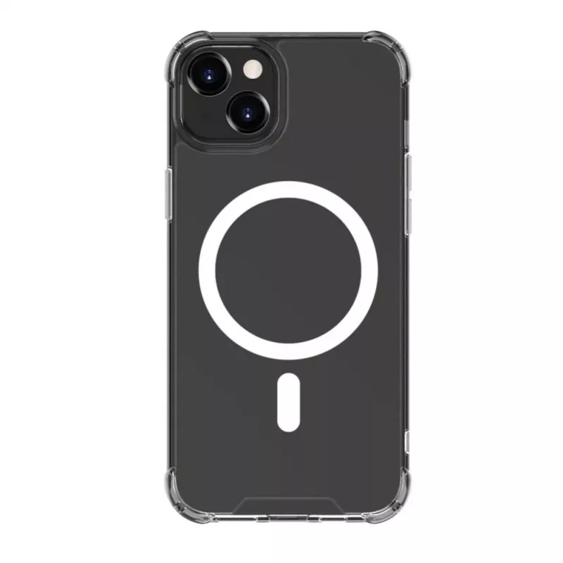 Evelatus Capa à prova de choque com MagSafe para Apple iPhone 15 transparente