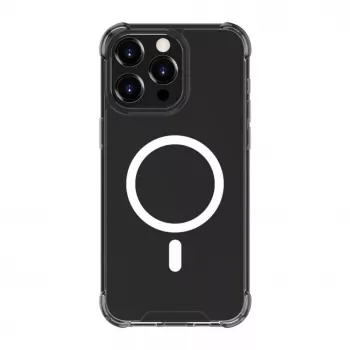 Evelatus Capa à prova de choque com MagSafe para Apple iPhone 15 Pro Max transparente