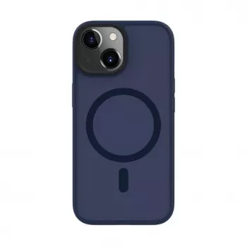 Evelatus Capa híbrida com MagSafe PC+TPU para Apple iPhone 15 azul-escuro