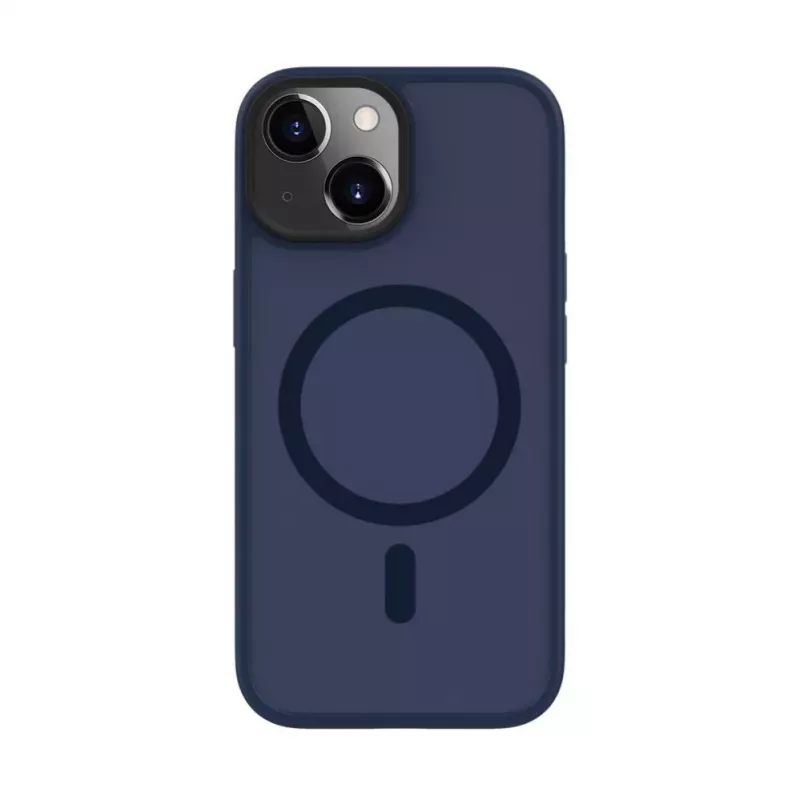Evelatus Capa híbrida com MagSafe PC+TPU para Apple iPhone 15 azul-escuro