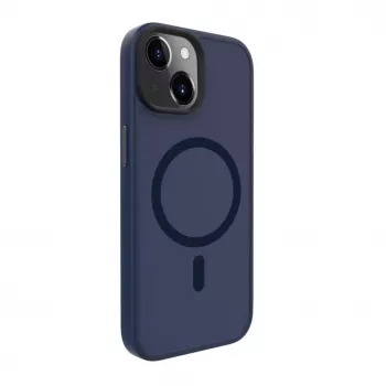 Evelatus Capa híbrida com MagSafe PC+TPU para Apple iPhone 15 azul-escuro