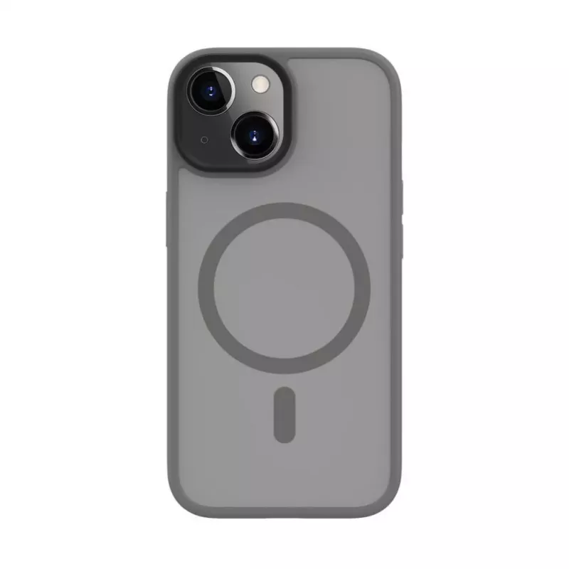 Evelatus Capa híbrida com MagSafe PC+TPU para Apple iPhone 15 prateada