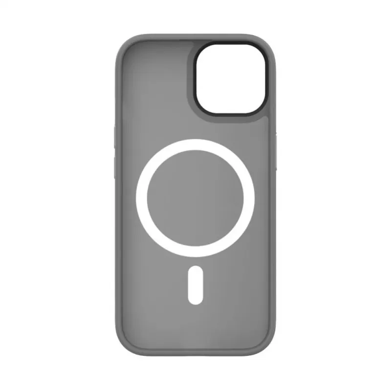 Evelatus Capa híbrida com MagSafe PC+TPU para Apple iPhone 15 prateada