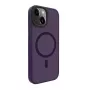 Evelatus Capa híbrida com MagSafe PC+TPU para Apple iPhone 15 roxo profundo