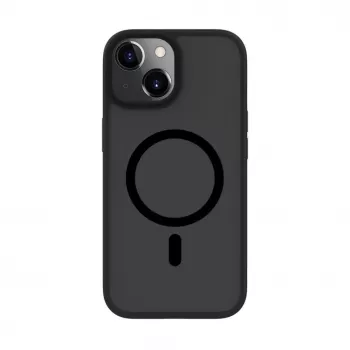 Evelatus Capa híbrida com MagSafe PC+TPU para Apple iPhone 15 Plus preta