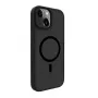 Evelatus Capa híbrida com MagSafe PC+TPU para Apple iPhone 15 Plus preta