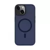 Evelatus Capa híbrida com MagSafe PC+TPU para Apple iPhone 15 Plus azul-escuro