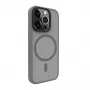 Evelatus Capa híbrida com MagSafe PC+TPU para Apple iPhone 15 Pro prateada