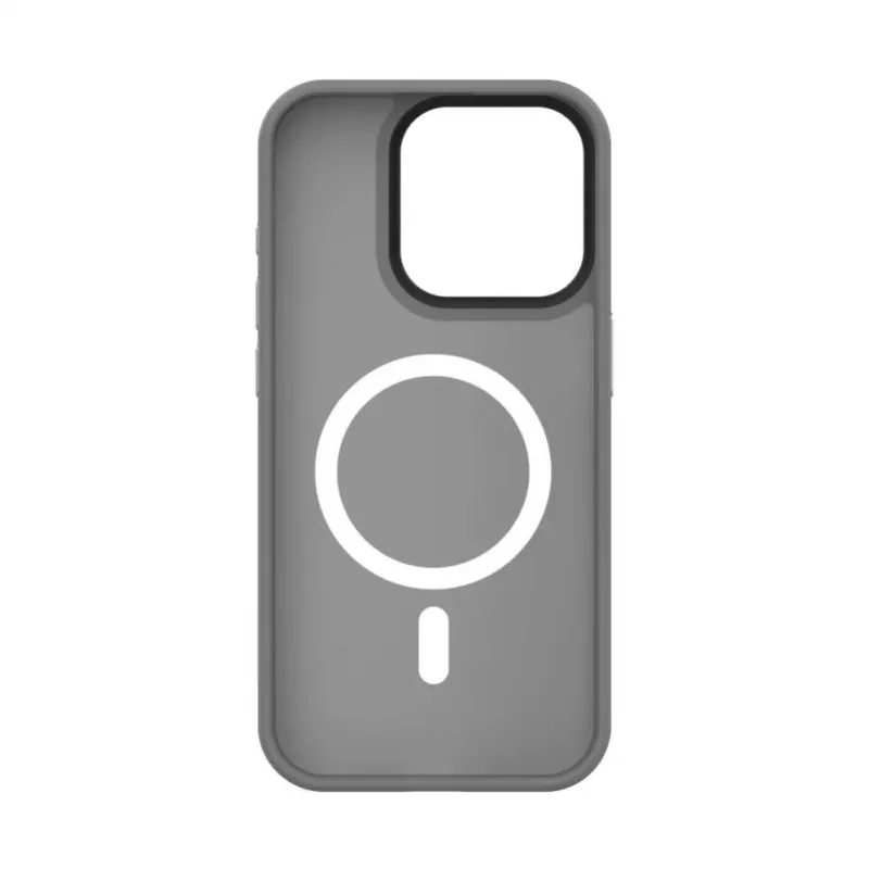 Evelatus Capa híbrida com MagSafe PC+TPU para Apple iPhone 15 Pro Max prateada