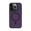 Evelatus Capa híbrida com MagSafe PC+TPU para Apple iPhone 15 Pro Max roxo profundo