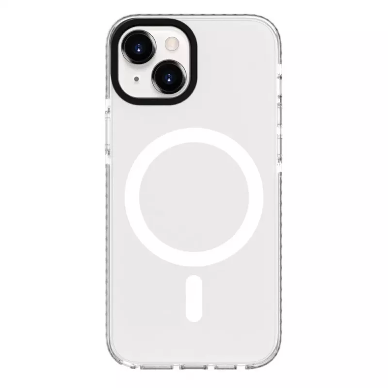 Evelatus Capa transparente PC+TPU com MagSafe para Apple iPhone 15 Plus transparente