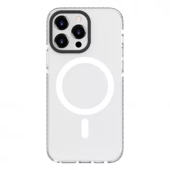 Evelatus Capa transparente PC+TPU com MagSafe para Apple iPhone 15 Pro transparente