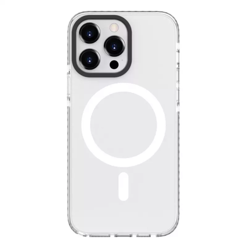 Evelatus Capa transparente PC+TPU com MagSafe para Apple iPhone 15 Pro transparente