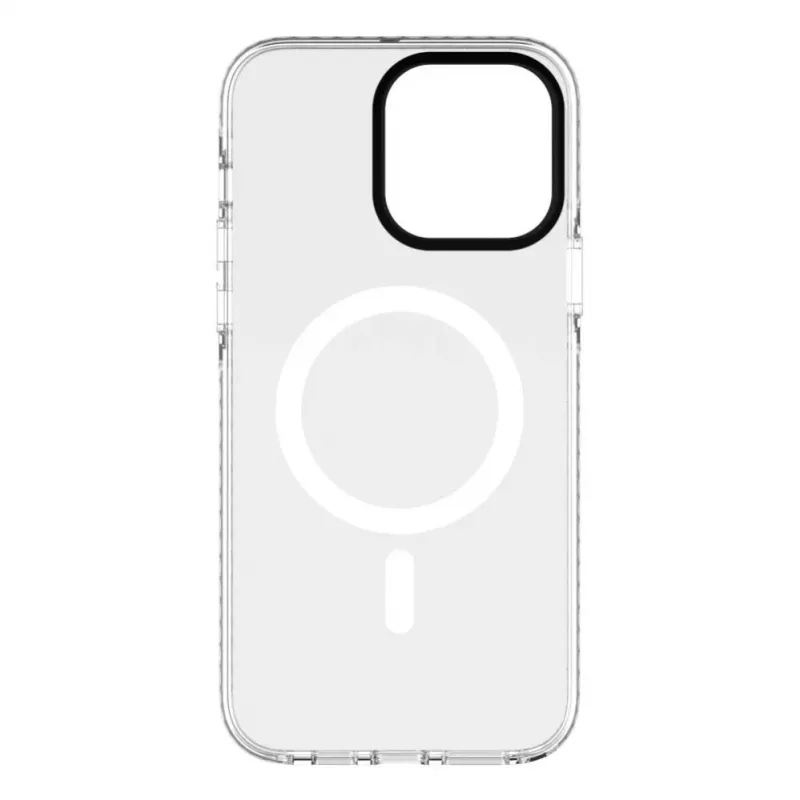 Evelatus Capa transparente PC+TPU com MagSafe para Apple iPhone 15 Pro Max transparente