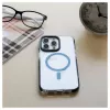 Evelatus Capa transparente PC+TPU com MagSafe para Apple iPhone 15 Pro Max preta transparente