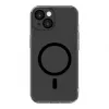 Evelatus Capa transparente com MagSafe e proteção da câmara para Apple iPhone 15 Plus preta transparente