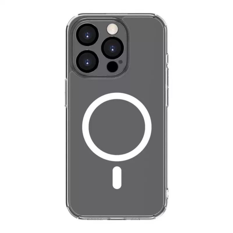 Evelatus Capa transparente com MagSafe e proteção da câmara para Apple iPhone 15 Pro transparente