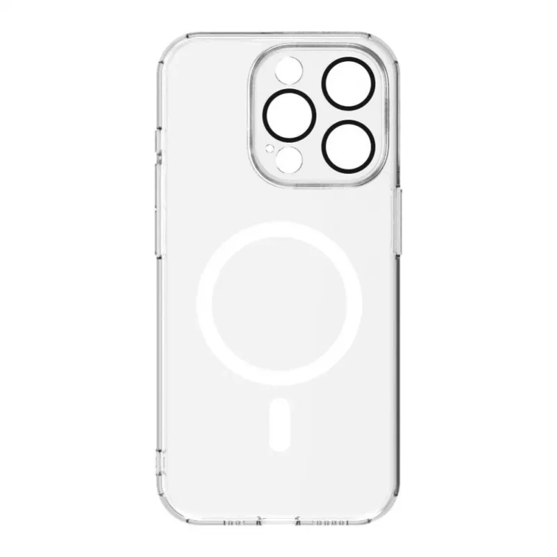 Evelatus Capa transparente com MagSafe e proteção da câmara para Apple iPhone 15 Pro Max transparente