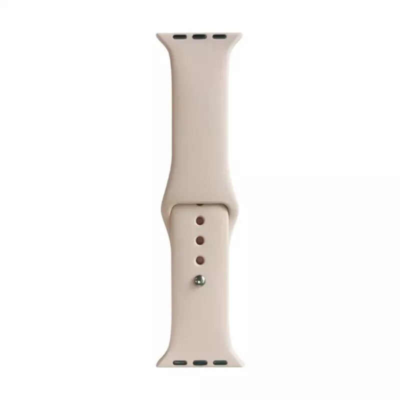 Evelatus Bracelete de silicone Solo Loop para Apple Watch 38/40/41mm (132mm M/L) rosa areia