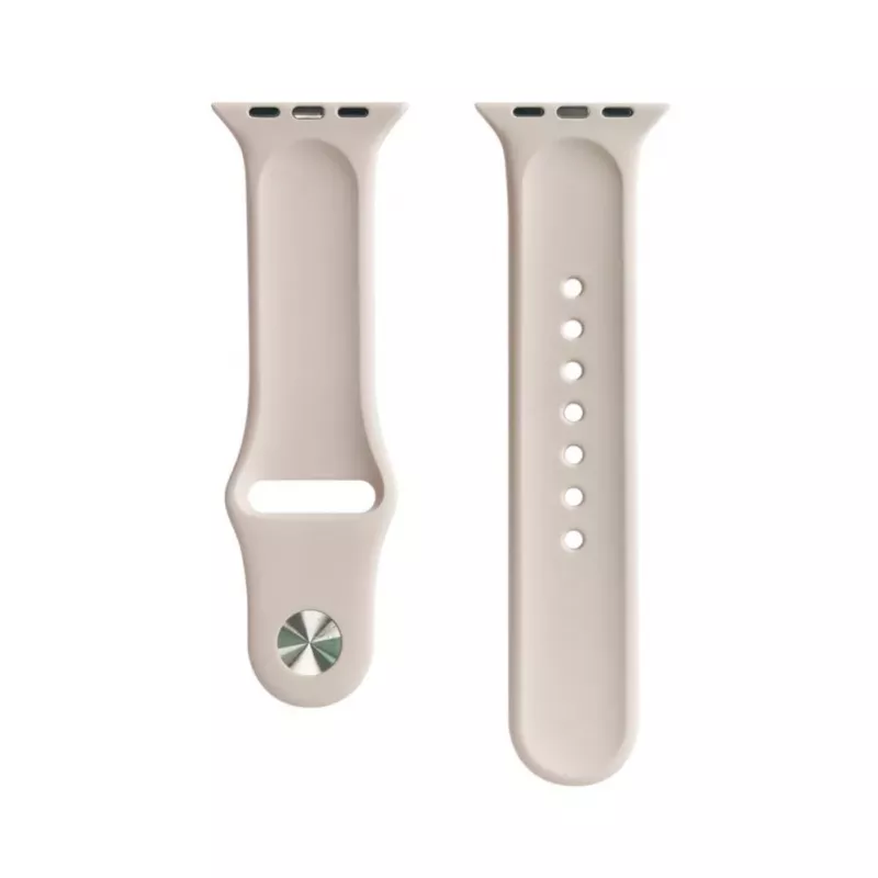 Evelatus Bracelete de silicone Solo Loop para Apple Watch 38/40/41mm (132mm M/L) rosa areia