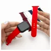 Evelatus Bracelete de silicone Solo Loop para Apple Watch 38/40/41mm (132mm M/L) rosa areia