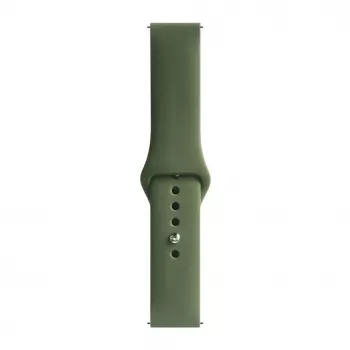 Evelatus Bracelete de silicone Loop para Watch 20mm (130mm M/L) verde-escura