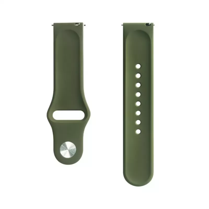 Evelatus Bracelete de silicone Loop para Watch 20mm (130mm M/L) verde-escura