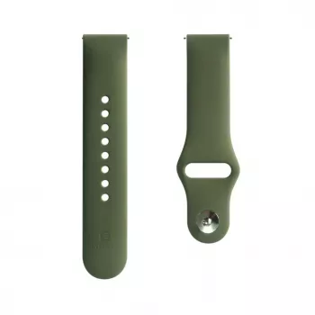 Evelatus Bracelete de silicone Loop para Watch 20mm (130mm M/L) verde-escura