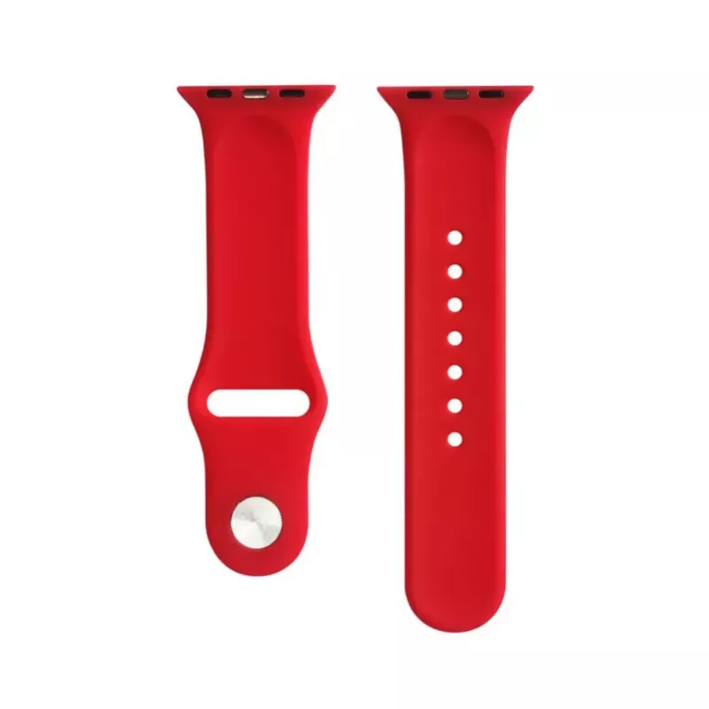 Evelatus Bracelete de silicone Loop para Apple Watch 42/44/45mm (140mm M/L) vermelha